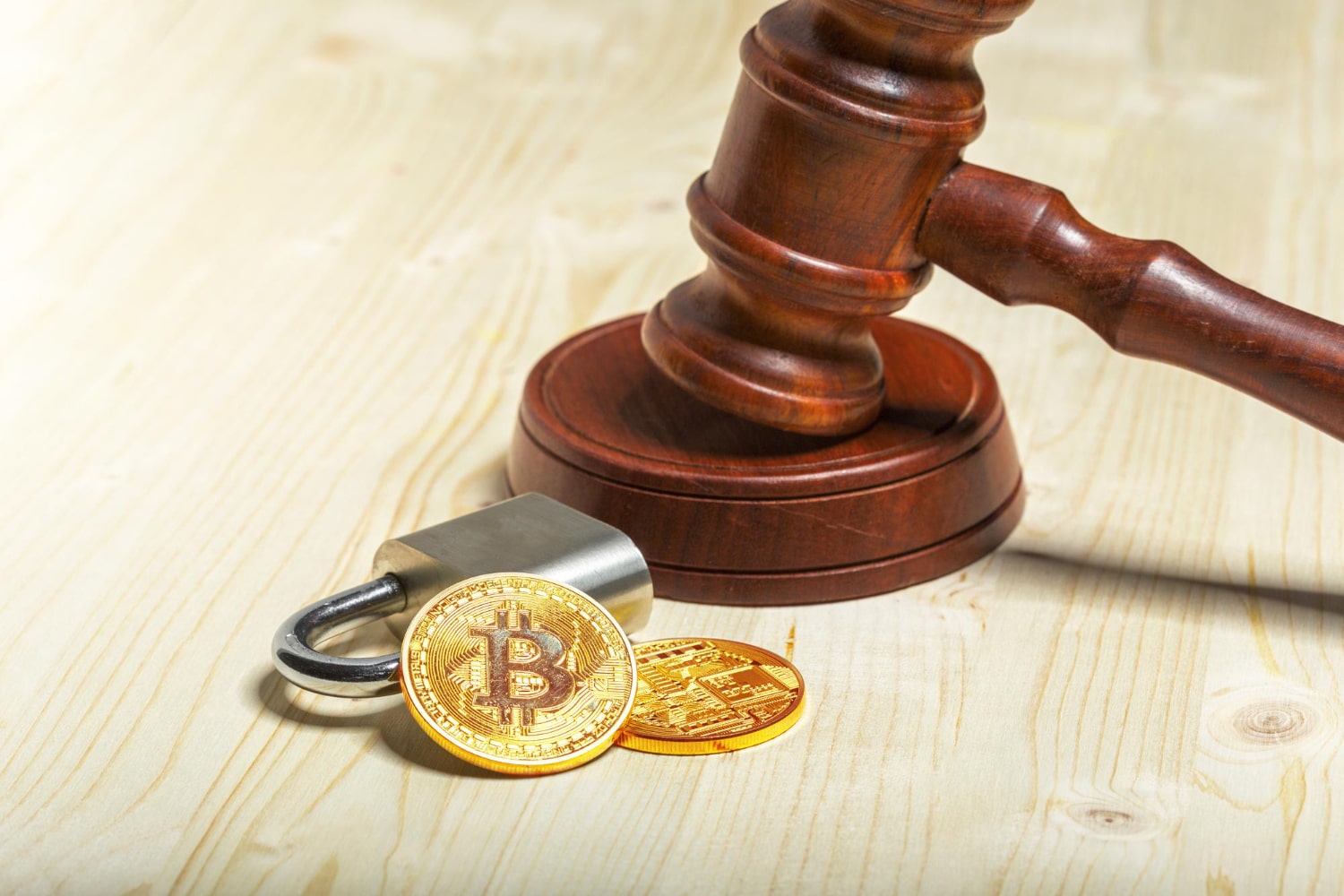 Golden bitcoin cryptocurrency